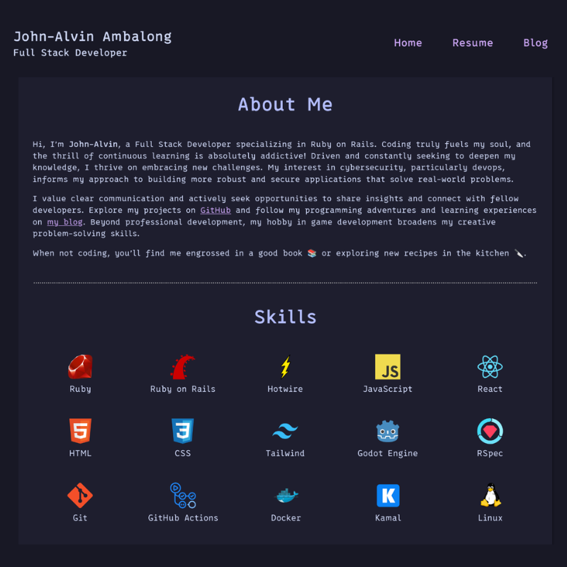 Portfolio Website thumbnail